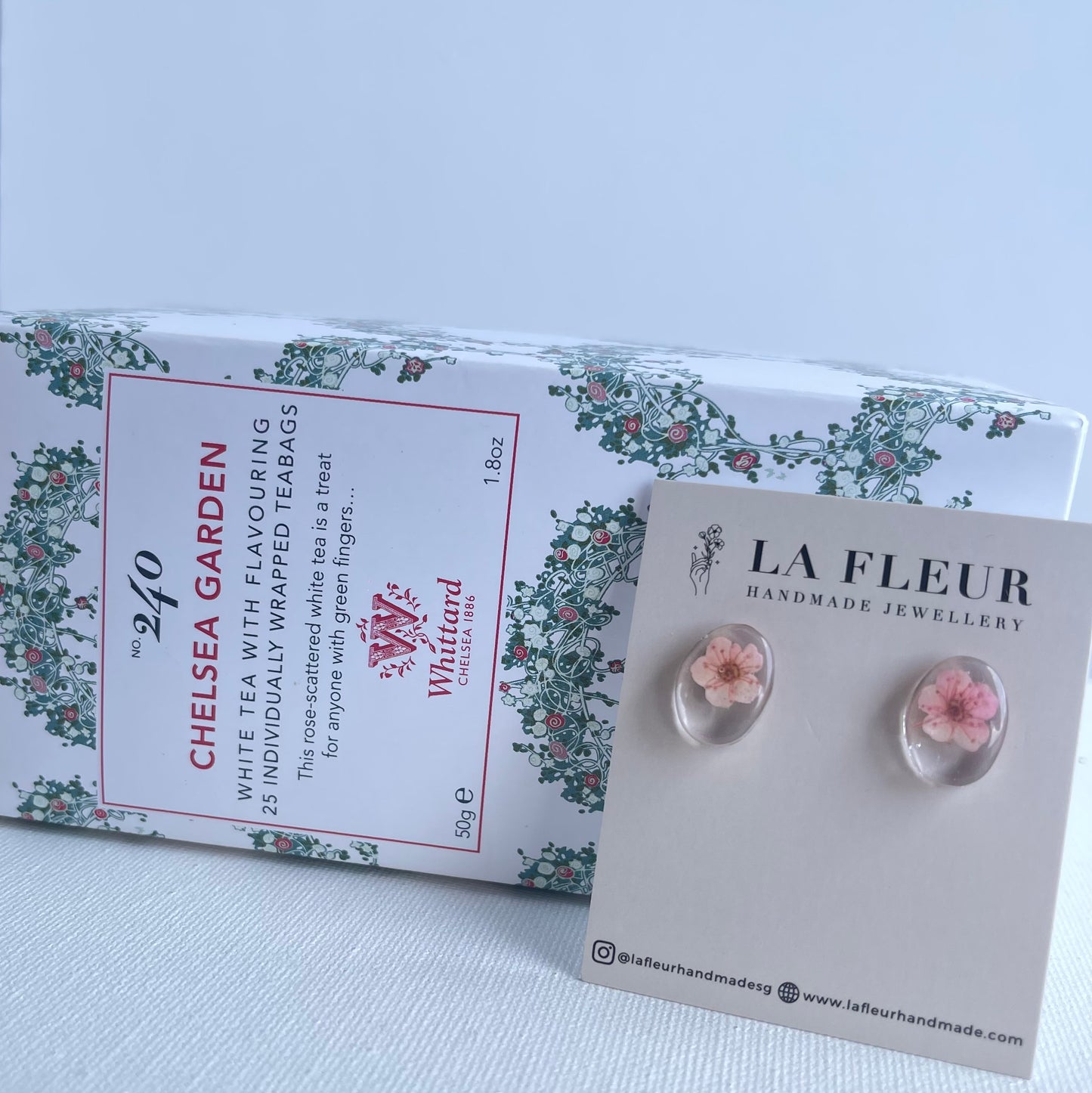 Whittard of Chelsea x La Fleur Flower Earrings Set