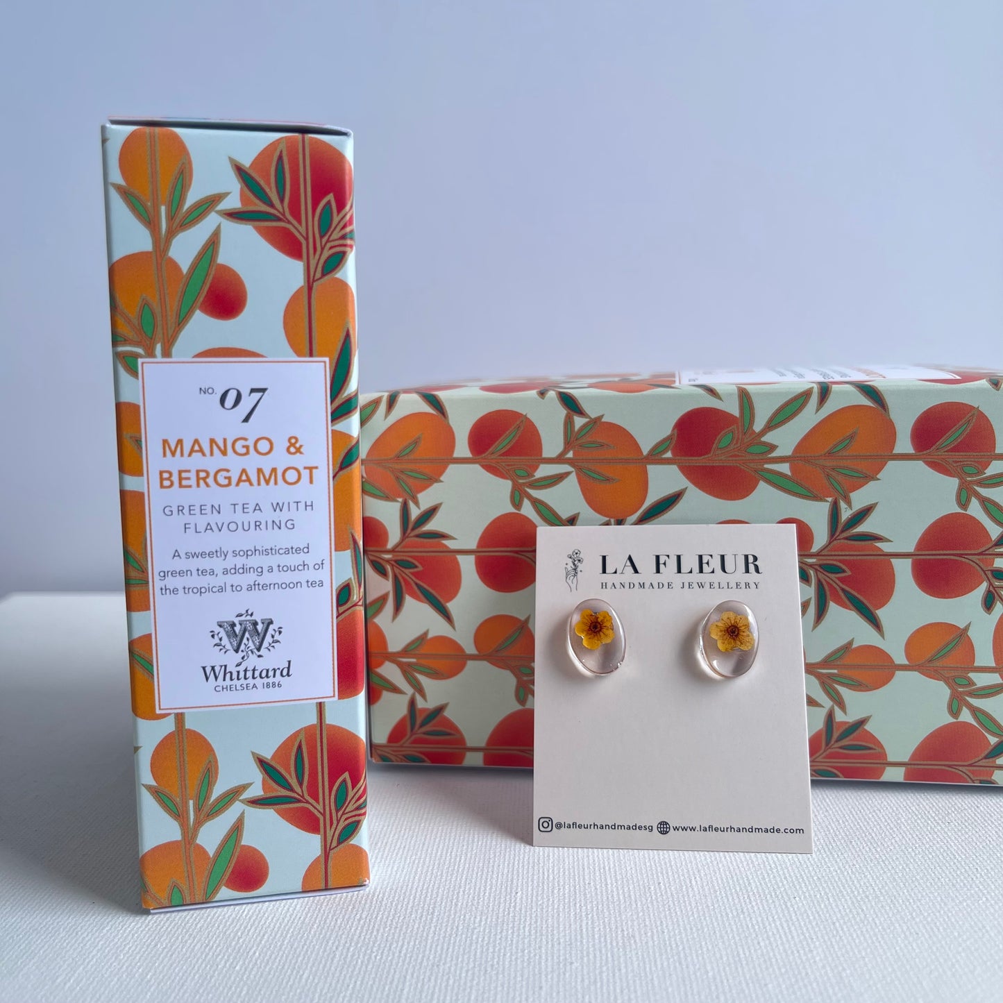 Whittard of Chelsea x La Fleur Flower Earrings Set