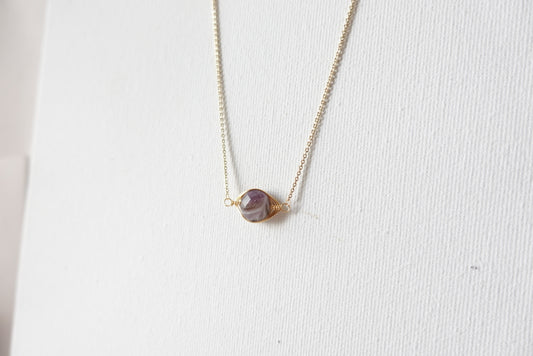 Bayleigh Amethyst Short Necklace