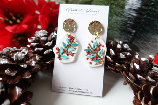 Merry Little Christmas Clay Earrings 5