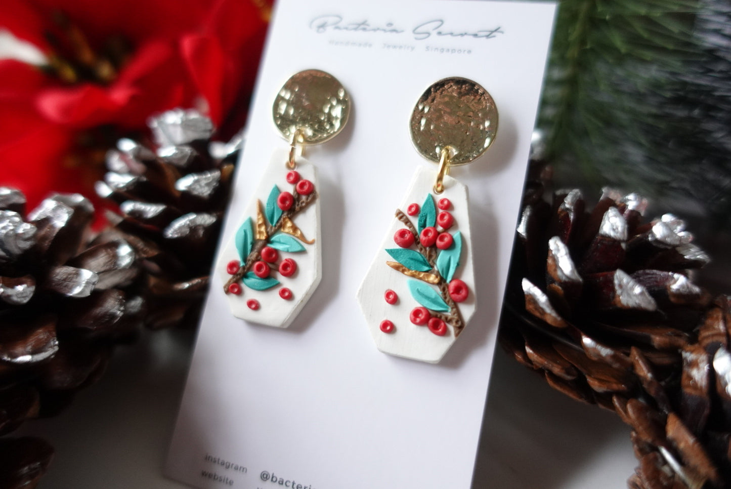 Merry Little Christmas Clay Earrings 6