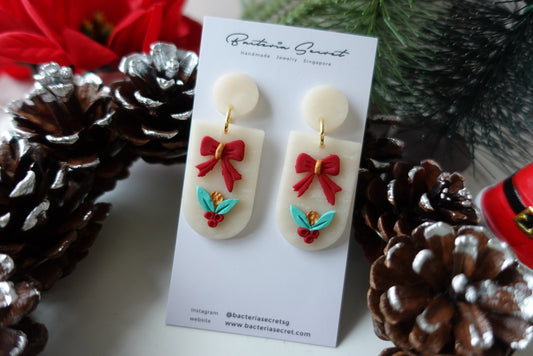 Christmas Polymer Clay Earrings 3.4