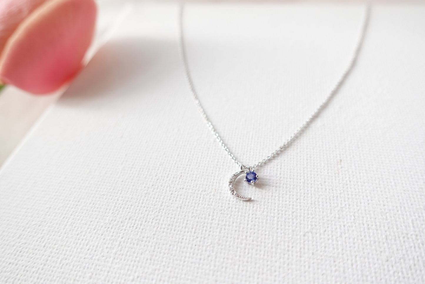 Blue Moon Crystal Short Necklace