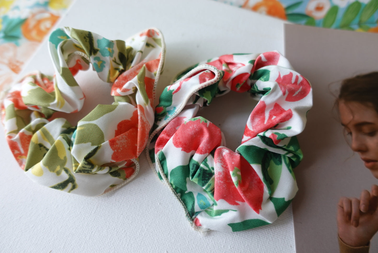 Chamonix Floral Scrunchies